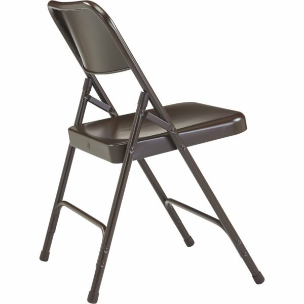National Public Seating All Steel Folding Chairs - Set of 4, Brown, Model# 203 - National Public Seating