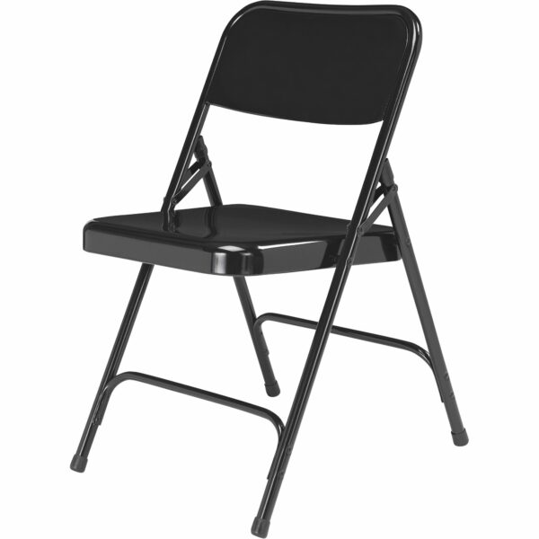 National Public Seating All Steel Folding Chairs - Set of 4, Black, Model# 210 - National Public Seating