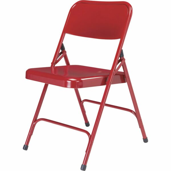 National Public Seating All Steel Folding Chairs - Set of 4, Red, Model# 240 - National Public Seating
