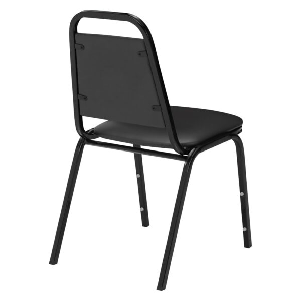 National Public Seating 9100 Series Vinyl Upholstered Stack Chair, Primary Color Black, Included (qty.) 1, Seating Type Dining Chair, Model# 9110-B - National Public Seating