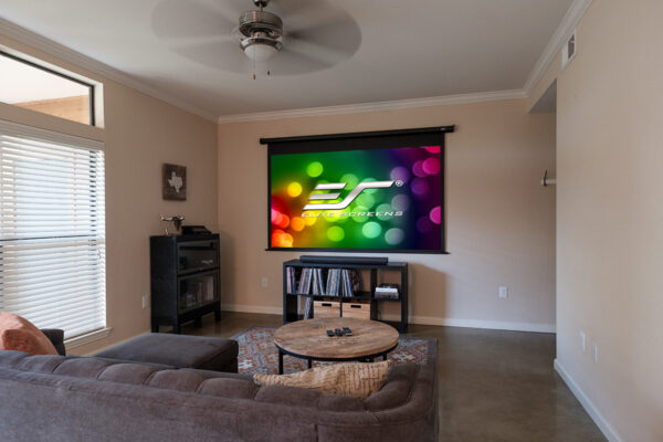 Elite Screens ELECTRIC110H2 Spectrum Electric Motorized Projector Screen w/ Multi Aspect Ratio Function 110" 16:9 to 73" 2.35:1, Home Theater 8K/4K Ultra HD Ready Projection - Elite Screens Inc.