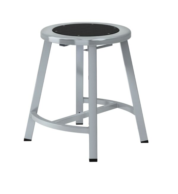 National Public Seating 18 Titan Stool, Black Steel Seat, Grey Frame (Sold in packs of 2) - National Public Seating