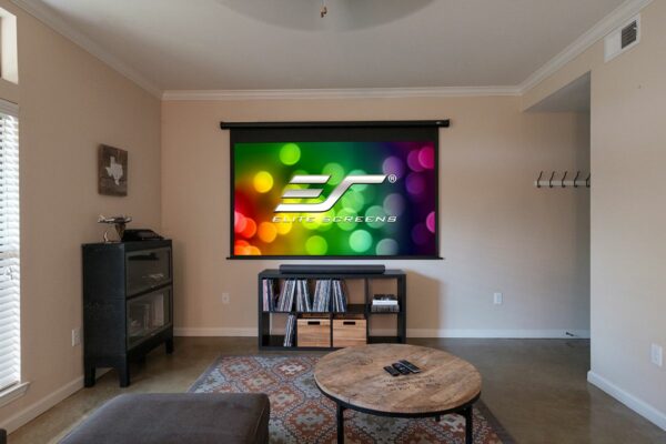 Elite Screens ELECTRIC90X2 Spectrum Electric Motorized Projector Screen w/ Multi Aspect Ratio Function Max Size 90" Diag. 16:10 to 73" Diag. 2.35:1, Home Theater 8K/4K Ultra HD Ready Projection - Elite Screens Inc.