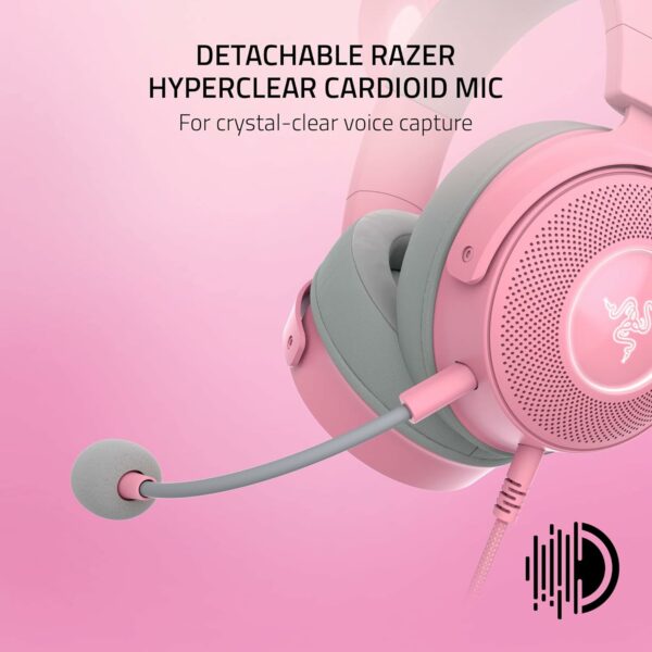 Razer Kraken Kitty V2 Wired RGB Headset Quartz Pink Refurbished - Razer