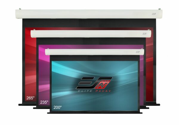 Elite Screens SK265XHW3 Elite ProAV® Saker Plus, 265" Diag. 16:9, Large Electric Motorized Drop Down Projection Screen - Elite Screens Inc.