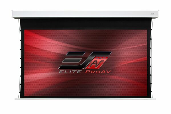 Elite Screens ITE133H25D-E24 Elite ProAV® Evanesce Tab-Tension CineGrey 5D®, 133" Diag. 16:9, Electric Recessed In-Ceiling Tensioned Ceiling Ambient Light Rejecting (CLR®/ALR) Projection Screen - Elite Screens Inc.