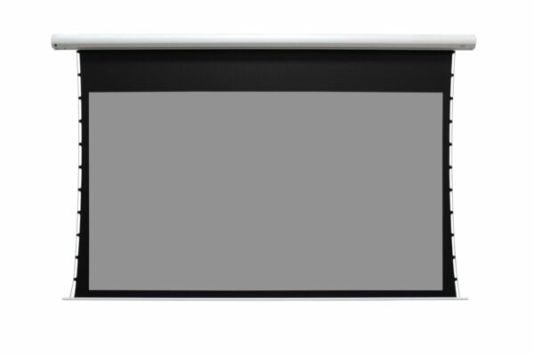 Elite Screens SKT120XH2D5-E12 Elite ProAV® Saker Tab-Tension CineGrey 5D®, 120" Diag. 16:9, Electric Tab-Tensioned Ceiling Ambient Light Rejecting (CLR®/ALR) Projector Screen - Elite Screens Inc.