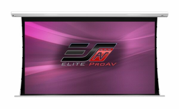 Elite Screens SKT100XHW3-E12 Elite ProAV® Saker Tab-Tension, 100" Diag. 16:9, Tensioned Electric Motorized Projection Screen - Elite Screens Inc.
