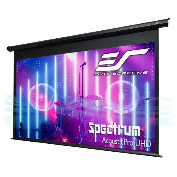 Elite Screens ELECTRIC135H2-AUHD Spectrum Electric Motorized Projector Screen w/ Multi Aspect Ratio Function Max Size 100" Diag. 16:9 to 73" Diag. 2.35:1, Home Theater 8K/4K Ultra HD Ready Projection - Elite Screens Inc.