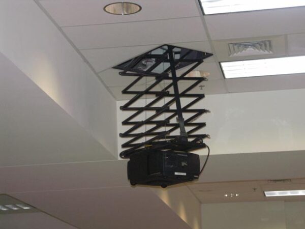 Display Devices DL3B-12.5-110V Ceiling Lift, 12.5 ft Lowering Distance, 160 lbs Weight Capacity - Display Devices, Inc.