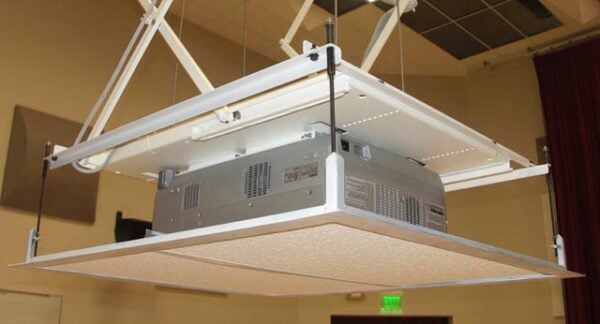 Display Devices DL3W-14-110V Ceiling Lift, 14 ft Lowering Distance, 400 lbs Weight Capacity - Display Devices, Inc.