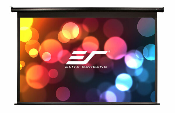 Elite Screens ELECTRIC84H2 Spectrum Electric Matte White Screen, 84" diag., 16:9, Viewing Size: 41.2" x 73.2", IR/RF Remotes, 12v trigger, Black Casing - Elite Screens Inc.