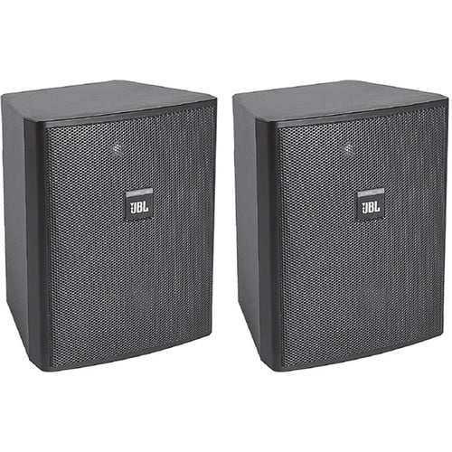 JBL C25AV-LS Monitor for Fire Alarm/Communication Systems (Black, Pair)