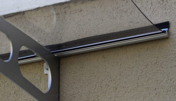 Advaning DA5935-PSS2A PA Series Solid Polycarbonate Awning 59x35, Tinted Gray Solid Sheet - Image 7